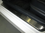 Hyundai I-30 2007-2011 Seuils de Porte Nataniko (4 pcs, Inox) Standard - Bande Lohmann, 0,5 mm photo 1