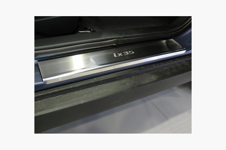 Hyundai IX-35 2010-2015 Seuils de porte inox Nataniko (4 pcs, acier inoxydable) Image