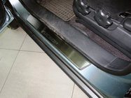 Hyundai Tucson JM 2004- Seuils de porte inox Nataniko (4 pcs, acier inoxydable) photo 1