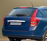 Kia Ceed 2007-2012 Baguette au-dessus de la plaque d'immatriculation (SW, inox) photo 1