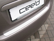 Kia Ceed 2007-2012 Protection de Pare-chocs Arrière Nataniko (HB, Inox) photo 1