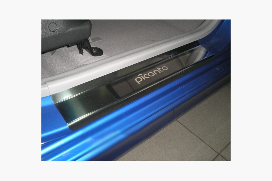 Kia Picanto 2004-2011 Seuils de porte Natanika Premium (4 pcs, inox) Image