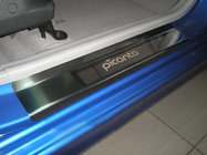 Kia Picanto 2004-2011 Seuils de porte Natanika Premium (4 pcs, inox) photo 1