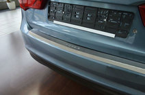Kia Rio 2012-2017 Protection de pare-chocs arrière avec rebord NataNika (inox) photo 1
