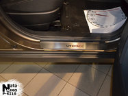 Kia Sportage 2010-2015 Seuils de Porte Nataniko (4 pcs, Inox) Premium - Bande 3M, 0.8 mm photo 1