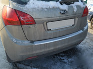 Kia Venga 2010-2019 Protection de pare-chocs arrière avec rebord Natanika (inox) photo 1