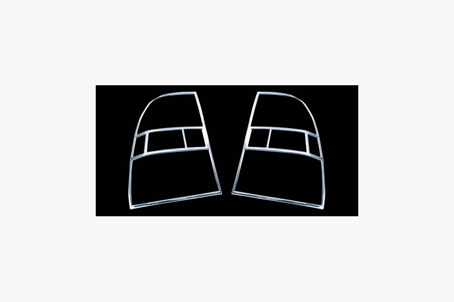Kia Sportage 2004-2010 Caches chromés pour feux arrière (2 pcs, plastique) Image