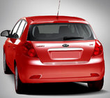 Kia Ceed 2007-2012 Baguette au-dessus de la plaque d'immatriculation (HB, inox) photo 1