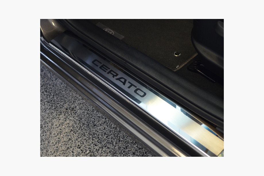 Kia Cerato 1 2004-2009 Seuils de Porte Nataniko (4 pcs, Inox) Image