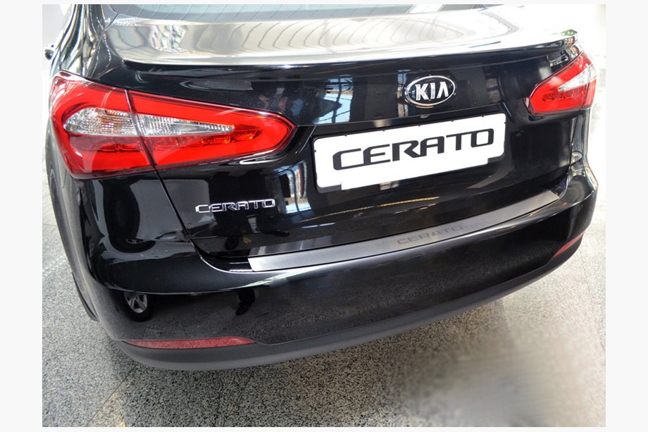 Kia Cerato 3 2013-2018 Protection de pare-chocs arrière Natanika (inox) Image