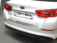 Kia Optima 2010-2016 Protection de pare-chocs arrière avec rebord Nataniko (2014-2016, inox) photo 1