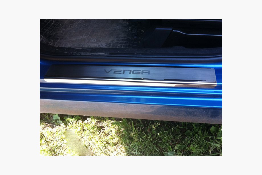 Kia Venga 2010-2019 Seuils de porte Natanika Premium (4 pcs, inox) Image
