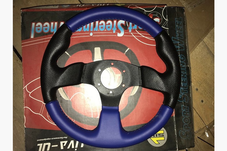 VAZ 2108-2109 1984-2011 Volant Bleu (avec Adaptateur) Image