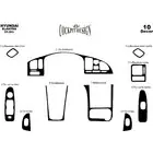 Hyundai Elantra (HD) 2006-2011 Caches de Tableau de Bord photo 2
