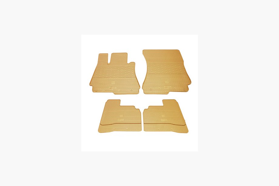 Mercedes S-class W221 2005-2013 Tapis de sol en caoutchouc beige (4 pcs, Stingray Premium) Image