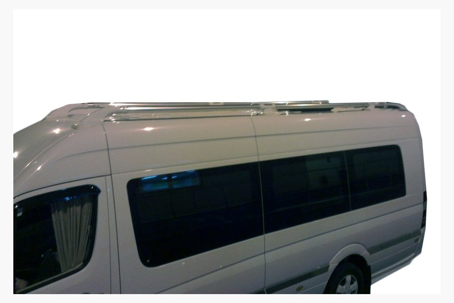 Mercedes Sprinter W906 2006–2018 Barres de Toit (Original, Pieds Blancs) Image