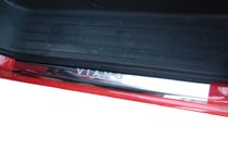 Mercedes Viano 2004-2014 Seuils de Porte Laser-Style (2 pcs, Acier Inoxydable) photo 1