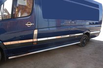 Volkswagen Crafter 2006-2016 Moulures de portes en acier inoxydable photo 1