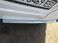 Mercedes Vito W639 2004-2014 Protection de pare-chocs arrière avec rebord (Carmos V1, inox) photo 3
