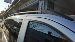 Mercedes Viano 2004-2014 Barres de toit noires ELITE (pied plastique) Empattement Court (Compact) photo 13