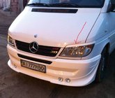 Mercedes Sprinter W901/902/903/904/905 1995–2006 Paupières de phares (noir, ABS, 2000-2006) photo 2