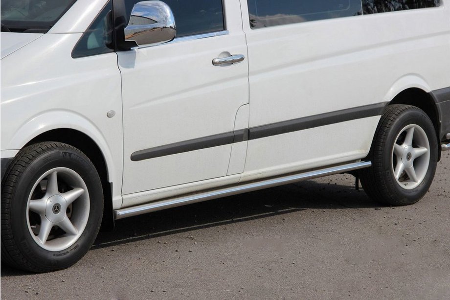 Mercedes Vito W639 2004-2014 Barres Latérales BB001 (2 pcs, Inox) Image