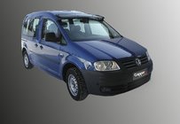 Volkswagen Caddy 2004-2010 Visière de pare-brise (noir brillant, 5mm) photo 2