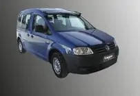 Volkswagen Caddy 2010-2015 Visière de pare-brise (noir brillant, 5mm) photo 2