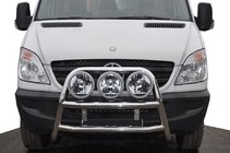 Mercedes Sprinter W906 2006–2018 Pare-buffle haut WT018 (inox) photo 3