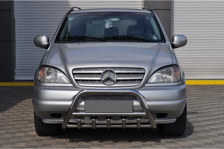 Mercedes ML W163 1997-2005 Pare-buffle (Inox) Photo 1