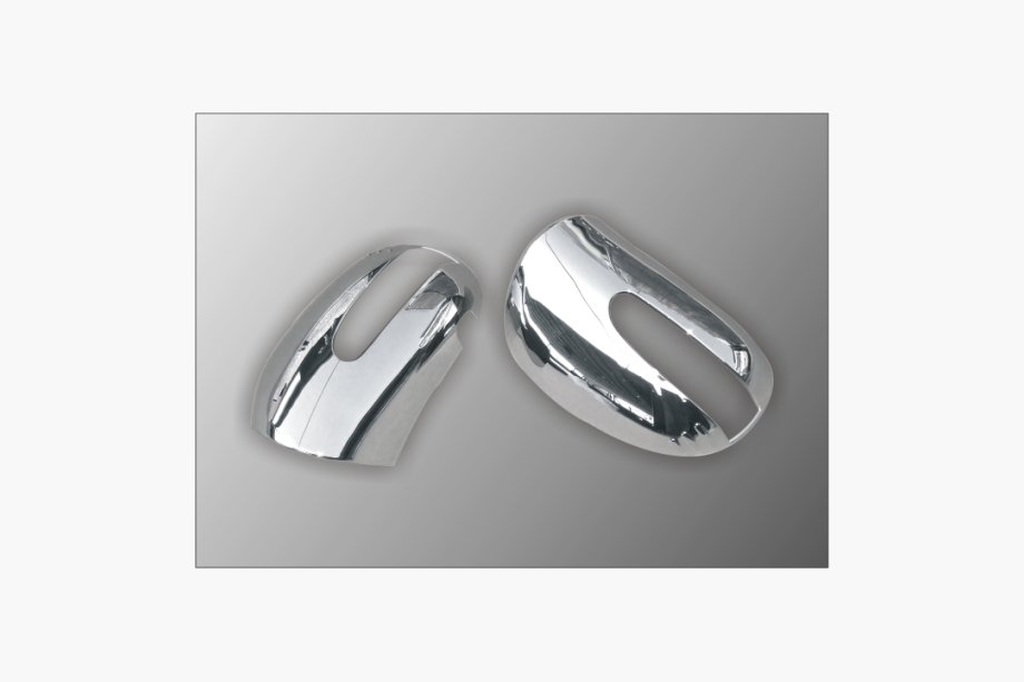 Mercedes ML W164 2005-2011 Couvre-Rétroviseurs (2 pcs, Acier Inoxydable) Image