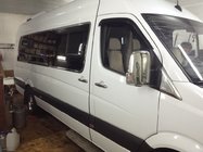 Mercedes Sprinter W906 2006–2018 Contour complet de vitres Long / ExtraLong (inox) photo 2