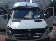 Mercedes Sprinter W906 2006–2018 Casquette de pare-brise sur cadre V1 (noir brillant, 5mm) photo 4