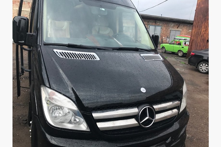 Mercedes Sprinter W906 2006–2018 Couvre-Calandre Chromés (2006-2013, Acier Inoxydable) OmsaLine - Acier Inoxydable Italien Image
