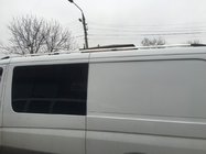 Mercedes Sprinter W906 2006–2018 Barres de Toit DD 265 cm, Chrome, Pied en Plastique photo 2