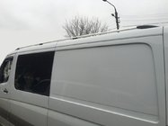 Mercedes Sprinter W906 2006–2018 Barres de Toit DD 265 cm, Chrome, Pied en Plastique photo 1
