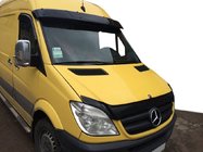 Mercedes Sprinter W906 2006–2018 Casquette de pare-brise sur cadre V1 (noir brillant, 5mm) photo 1