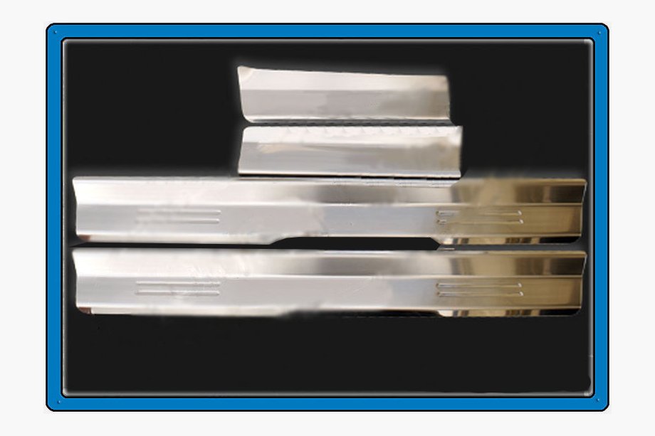 BMW 3 Series E46 1998-2006 Seuils de porte inox (4 pcs, OmsaLine) Photo 1