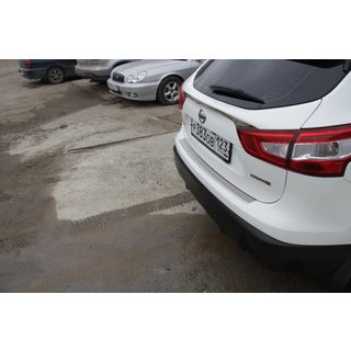 Protection de Pare-chocs Arrière OmsaLine (2014-2017, Inox) Nissan Qashqai 2014-2021 photo 2