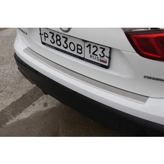 Protection de Pare-chocs Arrière OmsaLine (2014-2017, Inox) Nissan Qashqai 2014-2021 photo 3