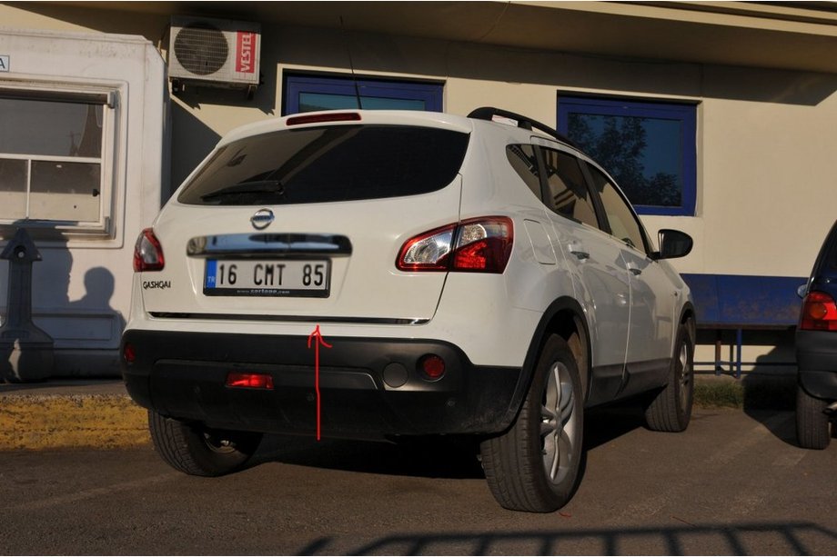 Nissan Qashqai 2010-2014 Baguette Bord Couvercle Coffre Inox Photo 2