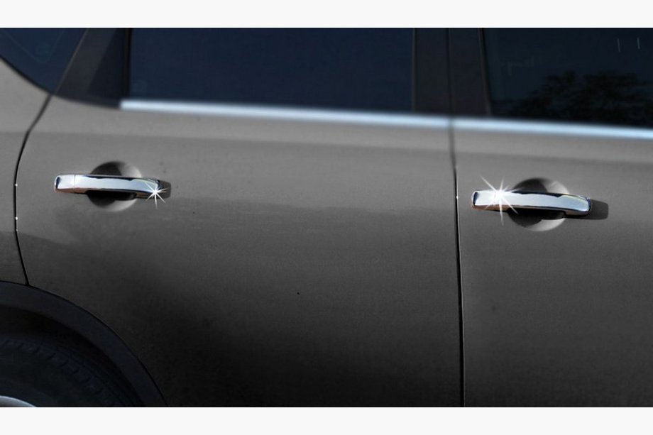 Nissan Qashqai 2007-2010 Couvre-poignées de Porte Chromés (4 pcs, Acier Inoxydable) Sans puce, Carmos - Acier turc Photo 3