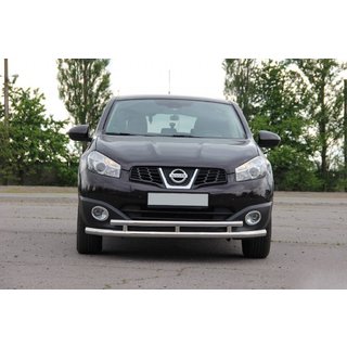 Barre frontale double ST016 (inox) Nissan Qashqai 2010-2014 photo 1