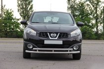 Nissan Qashqai 2010-2014 Barre frontale double ST016 (inox) photo 1