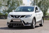 Nissan Qashqai 2014-2021 Pare-buffle WT003-Plus (Inox) photo 1