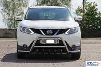 Nissan Qashqai 2014-2021 Pare-buffle WT003-Plus (Inox) photo 2