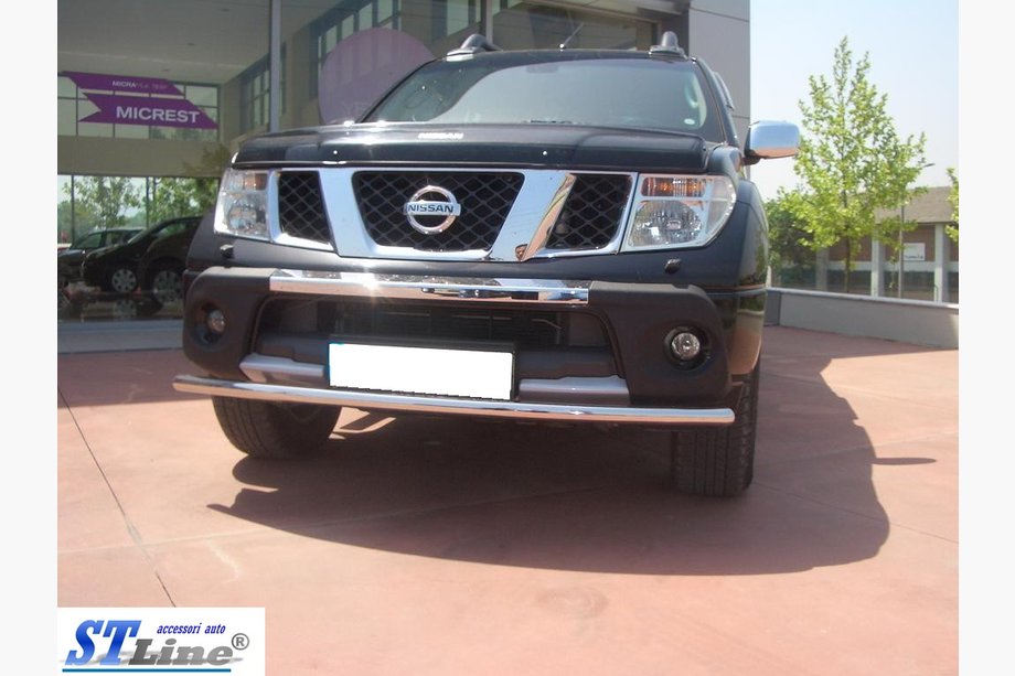 Nissan Navara 2006-2015 Protection Avant ST008 (Inox) Photo 3