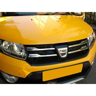 Couvre-calandre chromés Version 2 (4 pcs, inox) Dacia Sandero 2013-2020