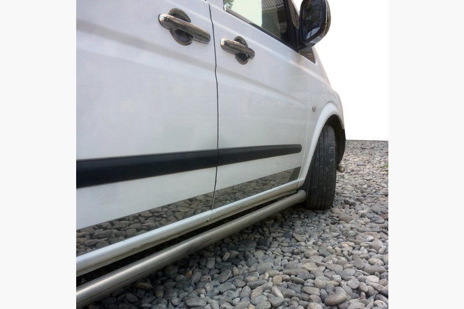Mercedes Viano 2004-2014 Moulures de porte inox (8 pièces, pour bord de porte) Image