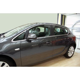 Ensemble complet d'encadrements de vitres (HB, 12 pièces, inox) Opel Astra J 2009-2015 photo 1
